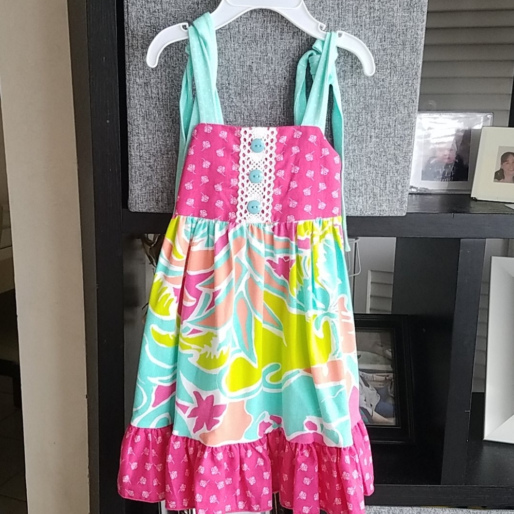 Ricrac and ruffles dress